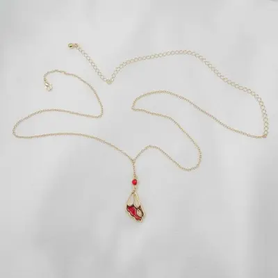 Red Lacewing - Gold Waist Chain With Butterfly Charm
