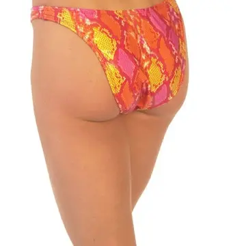 Red Python Brazil Bikini Bottom