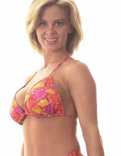 Red Python Triangle Bikini Top
