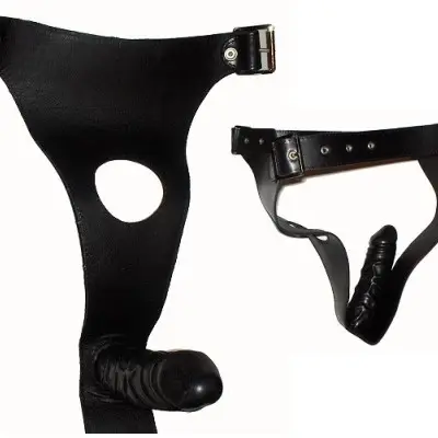 Requiem in Leather - Briefs with Penis Hole and Anus-Dildo Inside