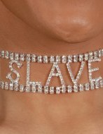 Strass Sklavenhalsband