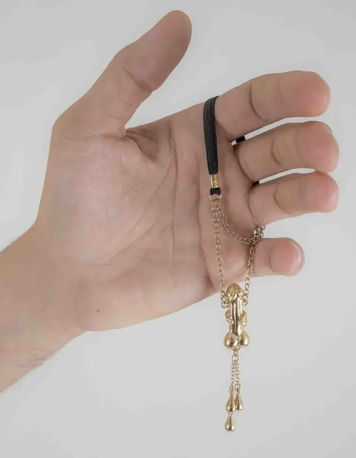 Rockstar - Penis Bracelet with Gold Penis Charm