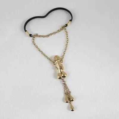 Rockstar - Penis Bracelet with Gold Penis Charm