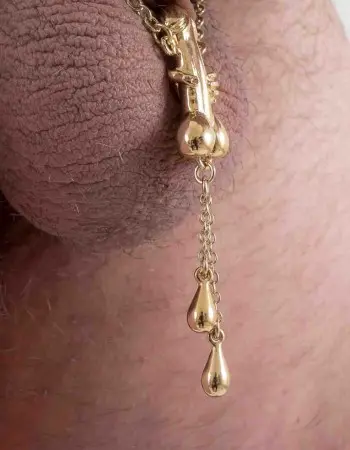 Rockstar - Penis Bracelet with Gold Penis Charm