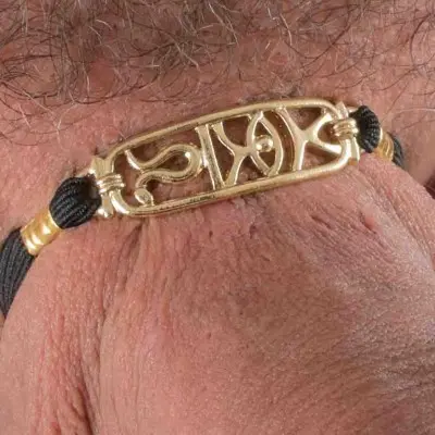 Rosetta - Egyptian Penis Jewelry Band in Gold