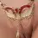 We Lived for Love and Lust - Women's Love Mask of Venice G-String with Pendant in Gold