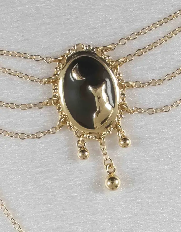 Arma - Women's Moonlight Cameo G-String with Pendants in Gold