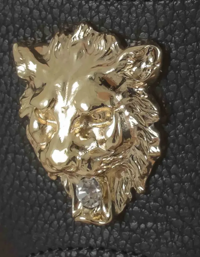 Wellington - Men's Lions Head Leather G-String in Gold