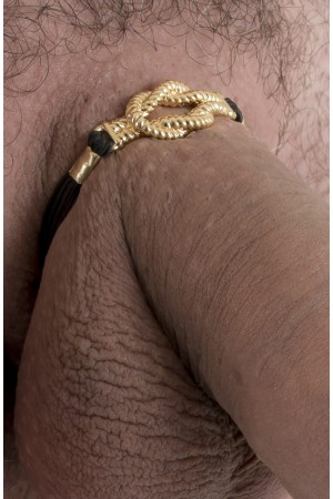 Sailor's Knot - Gold Penis Band