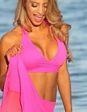 San Elio Beach - Flirty Skirted Halter Bikini Bathing Suit