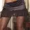 Satin & Mesh - Micro Mini Skirt
