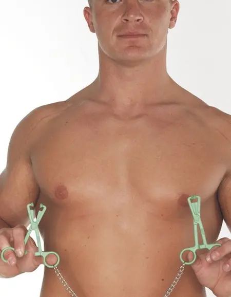 Scissor Style Nipple Clamps With Chain