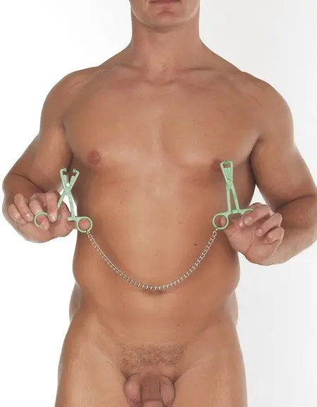Scissor Style Nipple Clamps With Chain