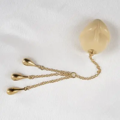 Secret Treasure - Insertable Glans Charm with Gold Pendants for Her