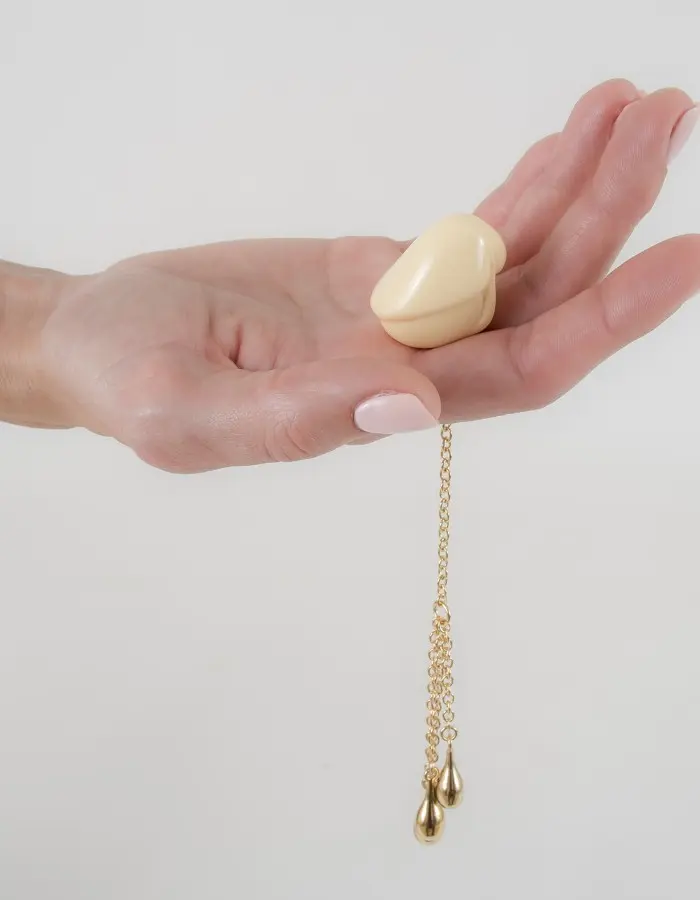 Secret Treasure - Insertable Glans Charm with Gold Pendants for Her