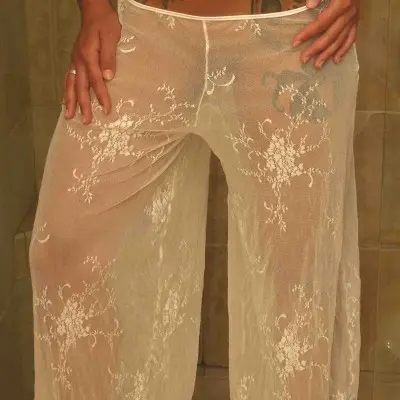 Seduction - Sheer Lace Lounge Pants