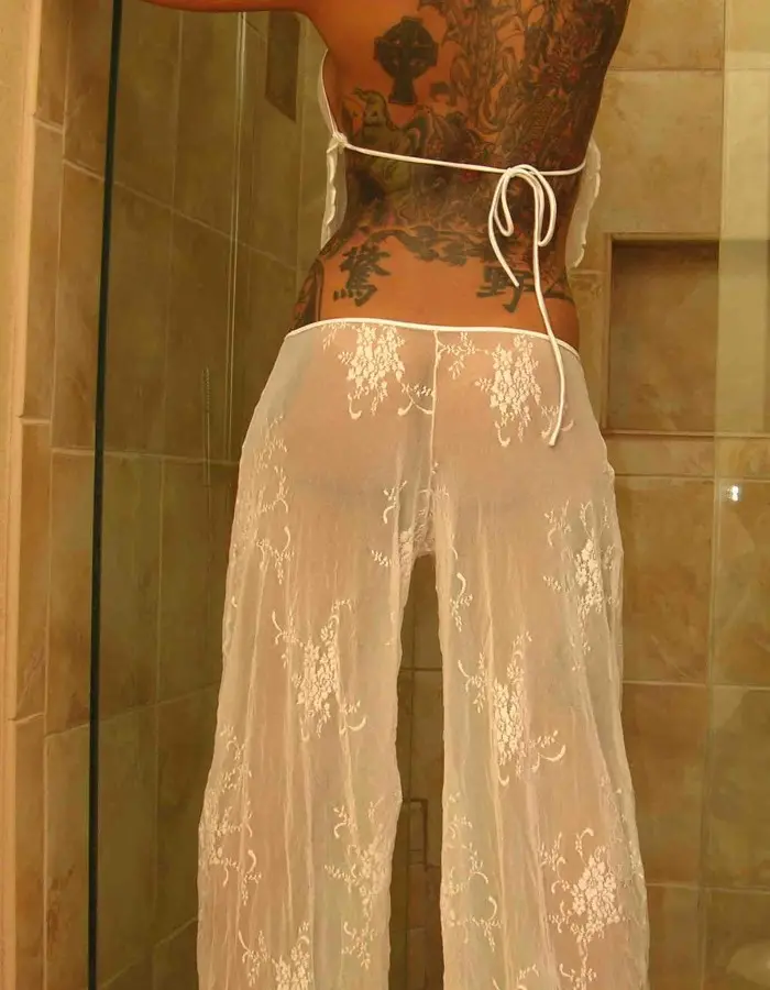 Seduction - Sheer Lace Lounge Pants
