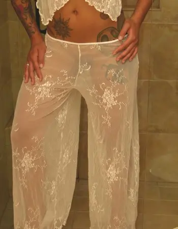 Seduction - Sheer Lace Lounge Pants