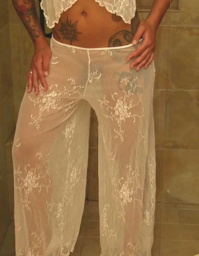 Seduction - Sheer Lace Lounge Pants