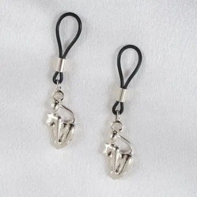 Selina Kyle  - Silver Cat Woman Nipple Jewelry