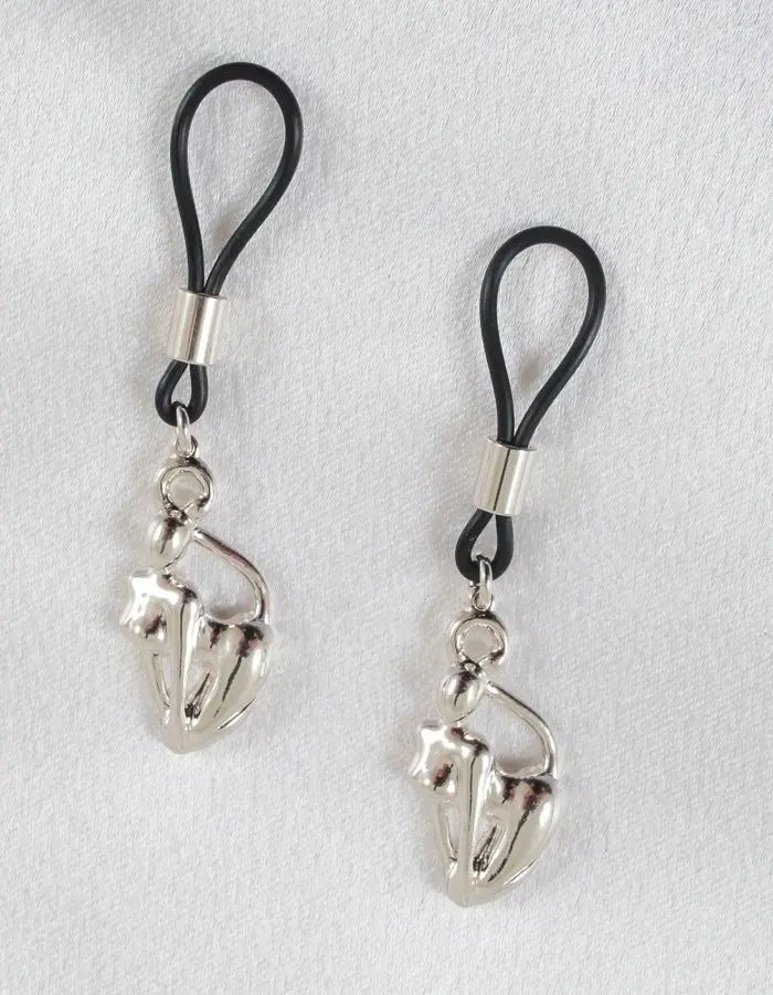 Selina Kyle  - Silver Cat Woman Nipple Jewelry