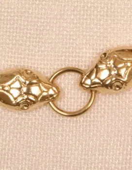 Set - Serpent Penis Chain Bracelet in Gold