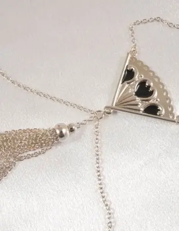 Sevilla - Silver Necklace with Non-Piercing Nipple Rings