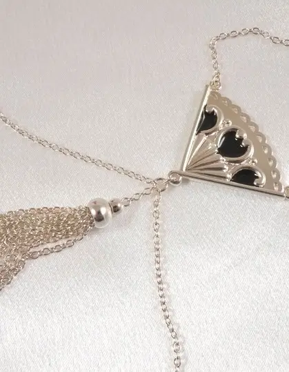 Sevilla - Silver Necklace with Non-Piercing Nipple Rings