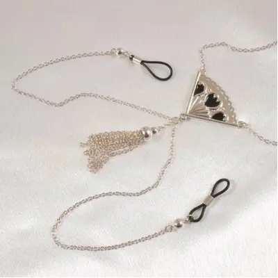 Sevilla - Silver Necklace with Non-Piercing Nipple Rings