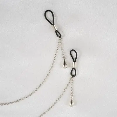 Sexy Ariel - Silver Nymph Necklace with Nipple Rings