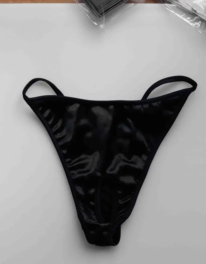 Sexy of Hollywood - Satin Crotchless Thong Panty