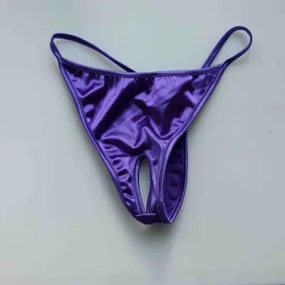 Sexy of Hollywood - Satin Crotchless Thong Panty