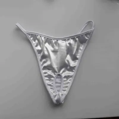 Sexy of Hollywood - Satin Crotchless Thong Panty