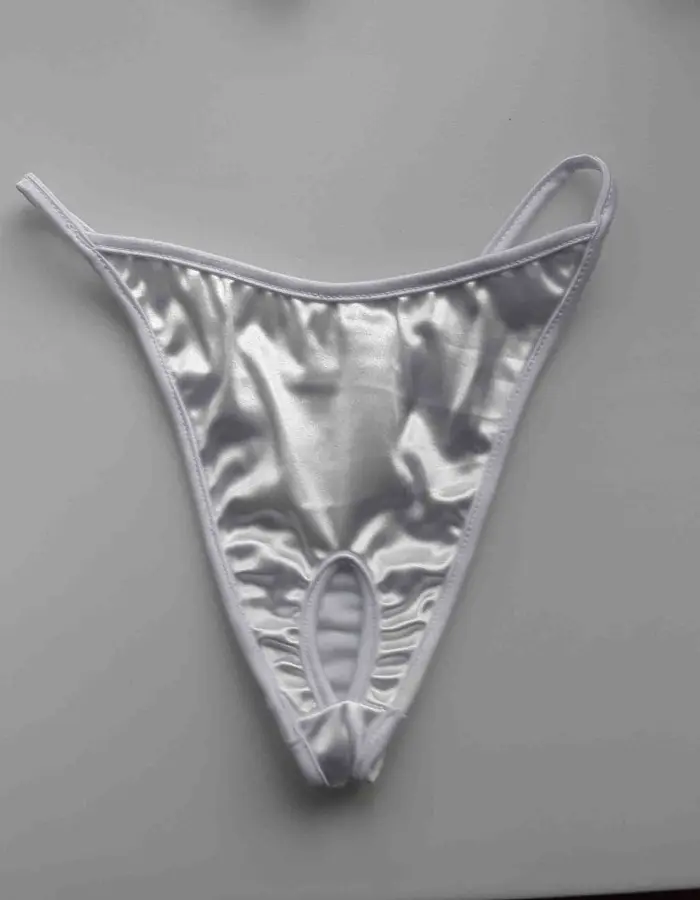 Sexy of Hollywood - Satin Crotchless Thong Panty