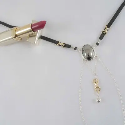 Shake It Off - Impatient Desire G-String with Pendant in Silver