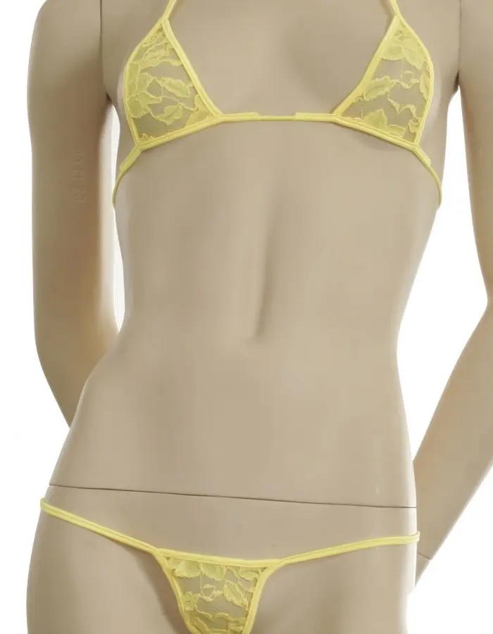 Sheer Lacey - G-String Lingerie Bikini