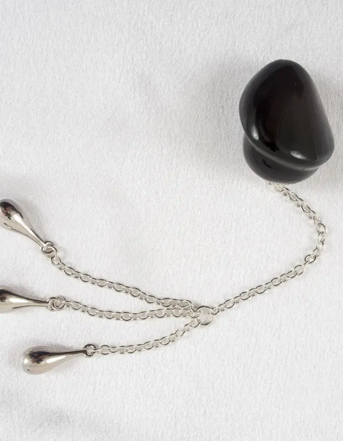 Silver Acorn - Insertable Glans Charm with Silver Pendants for Him
