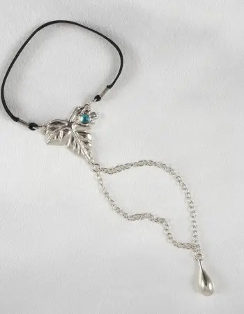 Silver Maple Sausage - Penis Jewelry With Autumn Foliage Charm