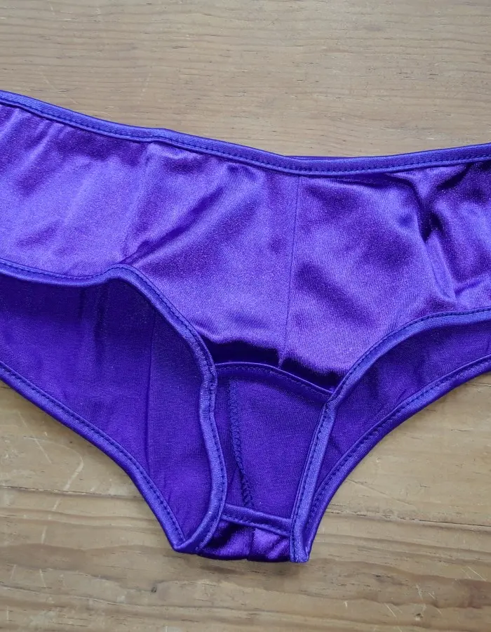 So This is Love - Satin Crotchless Panty