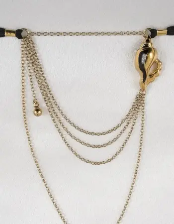 Song of the Ocean - Seashell Triple Chain Crotchless G-String