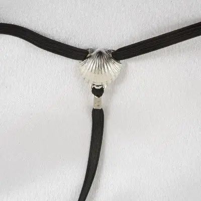 Song of the Ocean - Silver Seashell Crotchless G-String Jewelry
