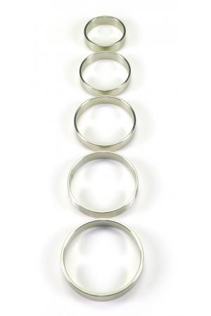 Stainless Steel Solid Cock Ring, 10 mm. wide (5 sizes)