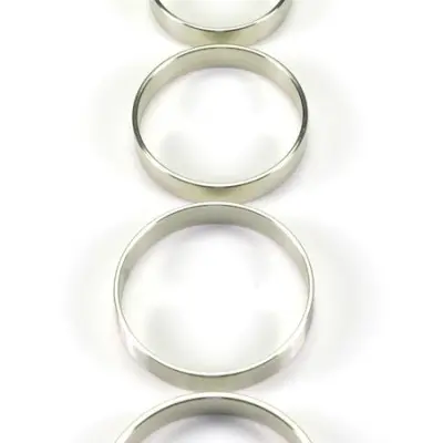 Stainless Steel Solid Cock Ring, 10 mm. wide (5 sizes)