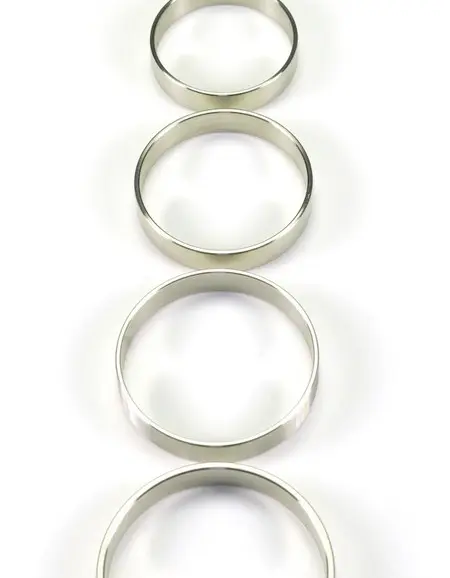 Stainless Steel Solid Cock Ring, 10 mm. wide (5 sizes)
