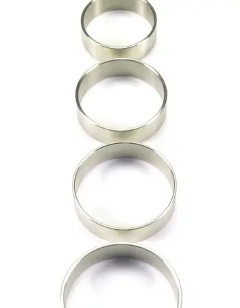 Stainless Steel Solid Cock Ring, 15 mm. wide (5 sizes)