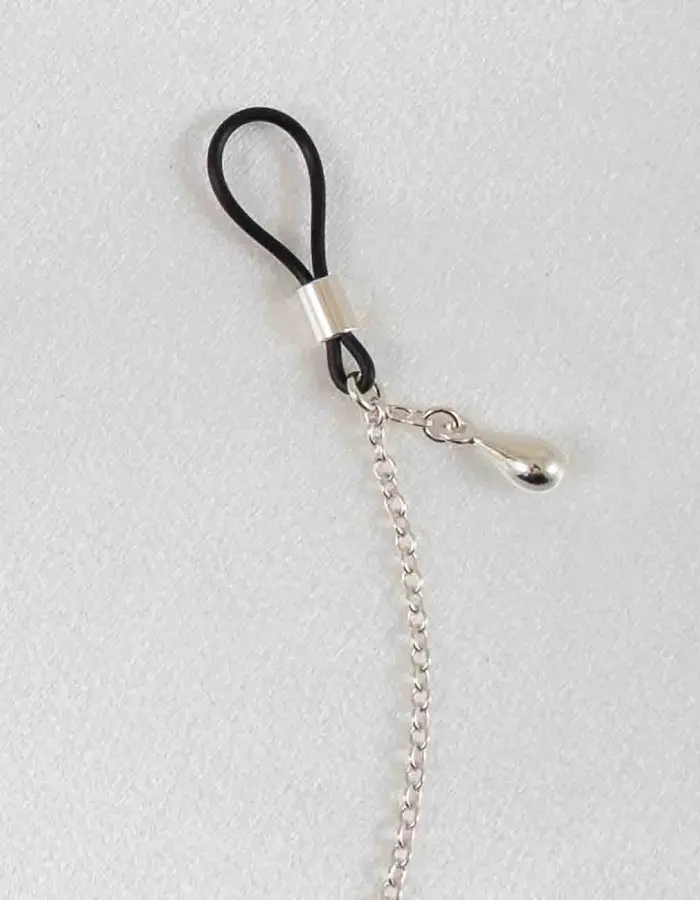 Style - Silver Necklace with Lovely Nude and Nipple Rings
