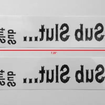 Sub Slut Temporary Tattoo Pack of Four