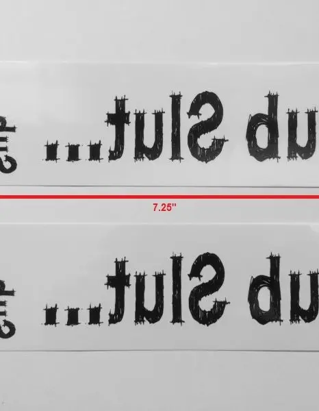 Sub Slut Temporary Tattoo Pack of Four
