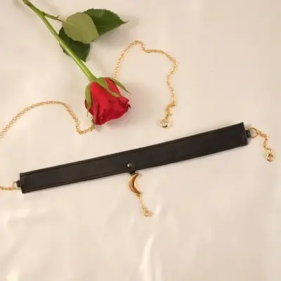 Surbhi - Gold Crescent Moon Neck and Body Chain