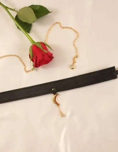 Surbhi - Gold Crescent Moon Neck and Body Chain